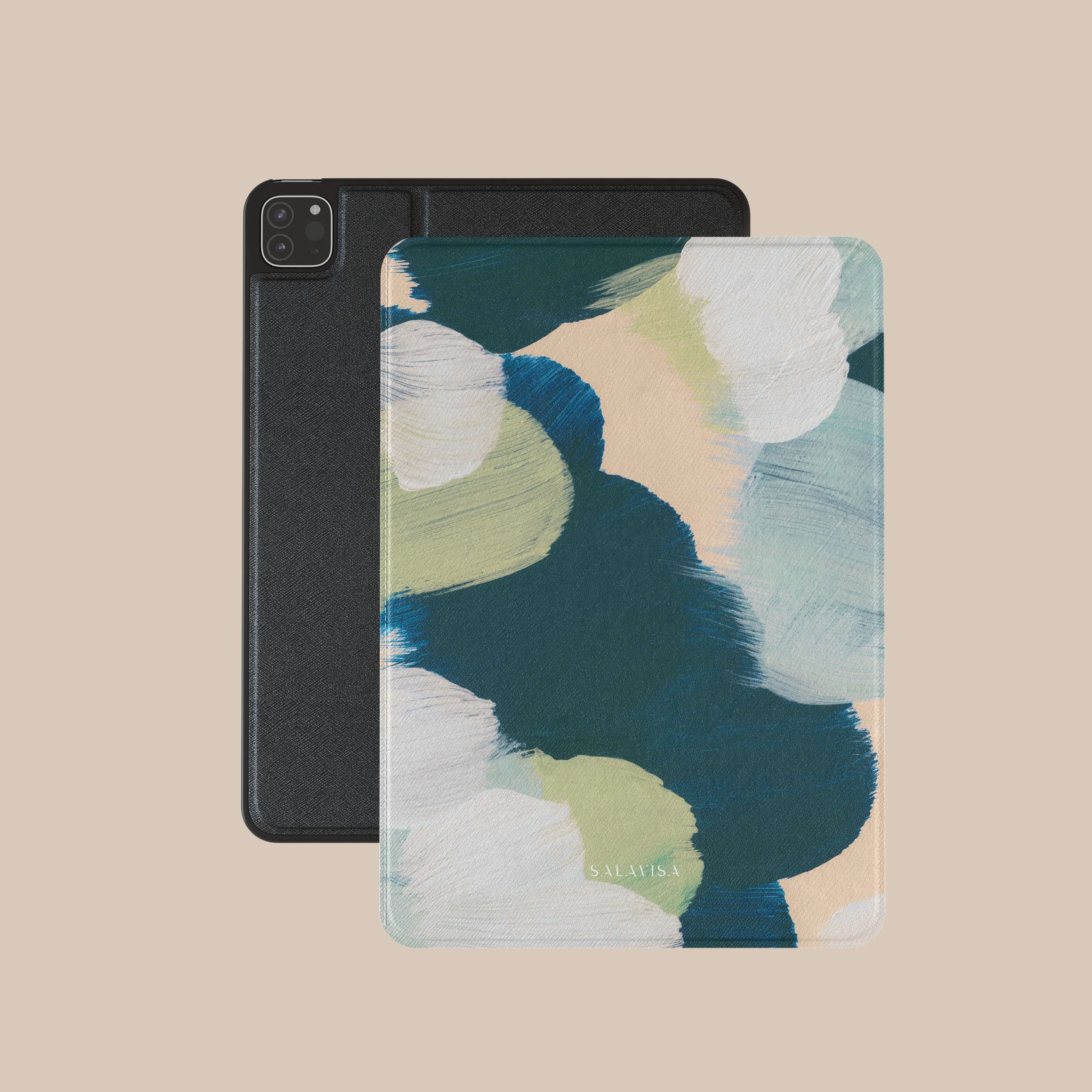 Green Canvas iPad Case flex soft protector soft touch pad bag