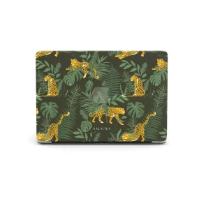 Green Cheetah MacBook Case High Durability Drop Defense