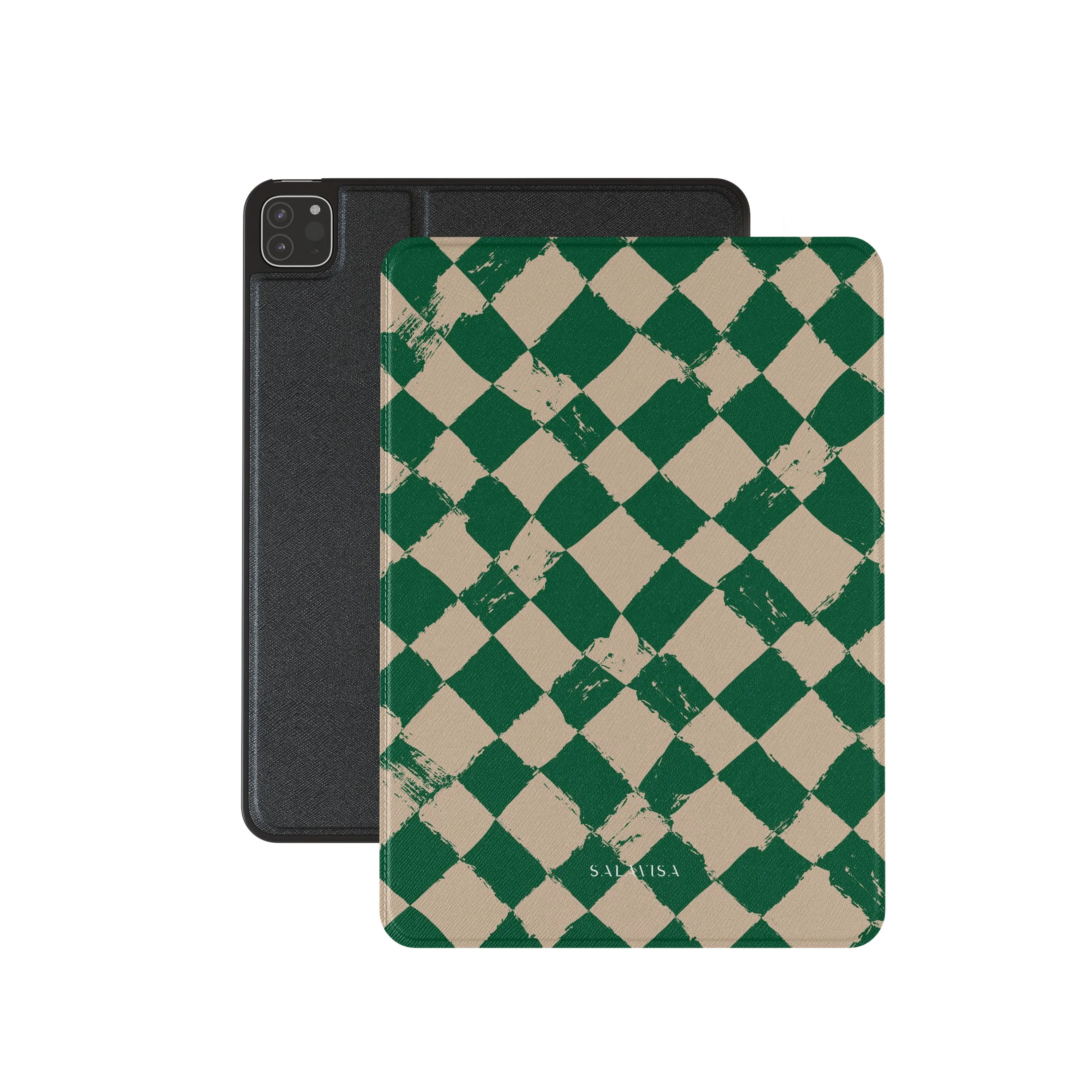 professional pad bag travel ready pad case Green Chess iPad Case