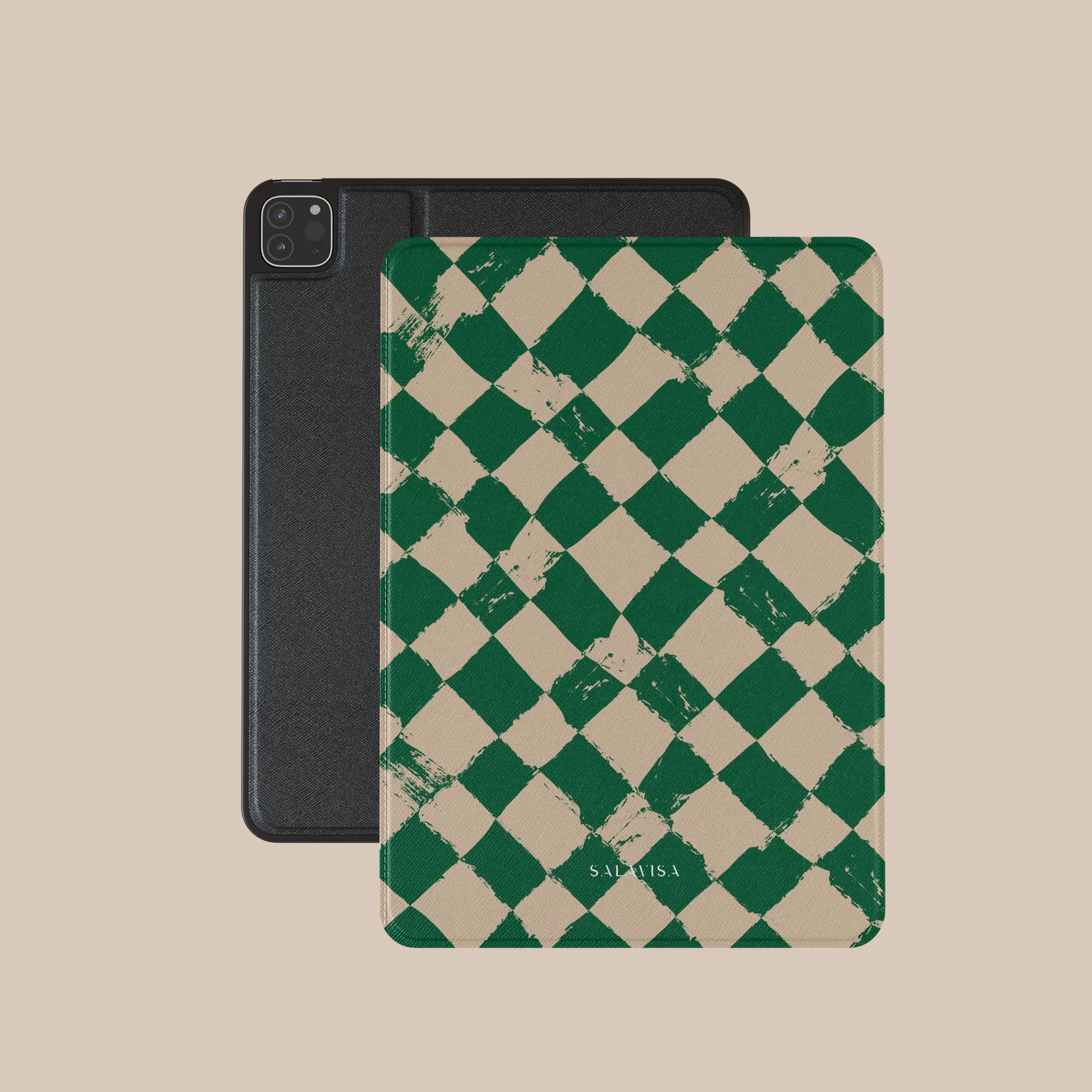 Green Chess iPad Case shock safe pad cover