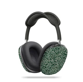 luxury carbon airpods protector Green Maze AirPods Max Case