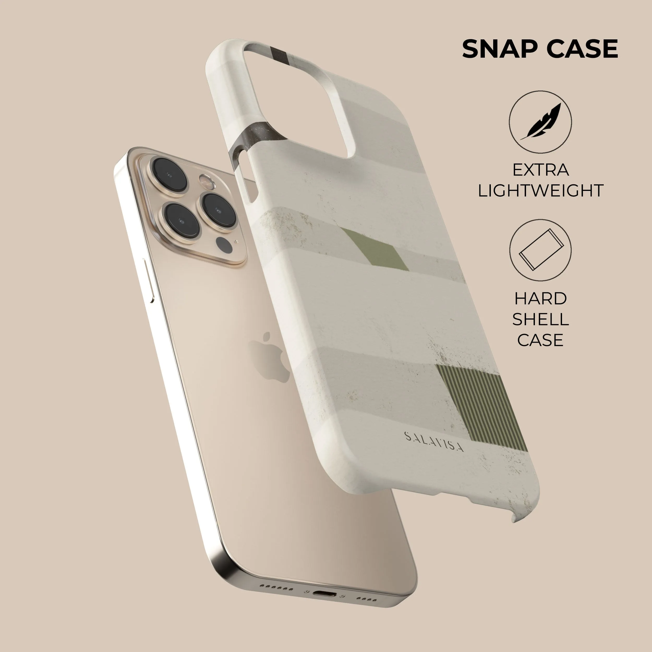 Stylish Layer Texture Green Organic Phone Case