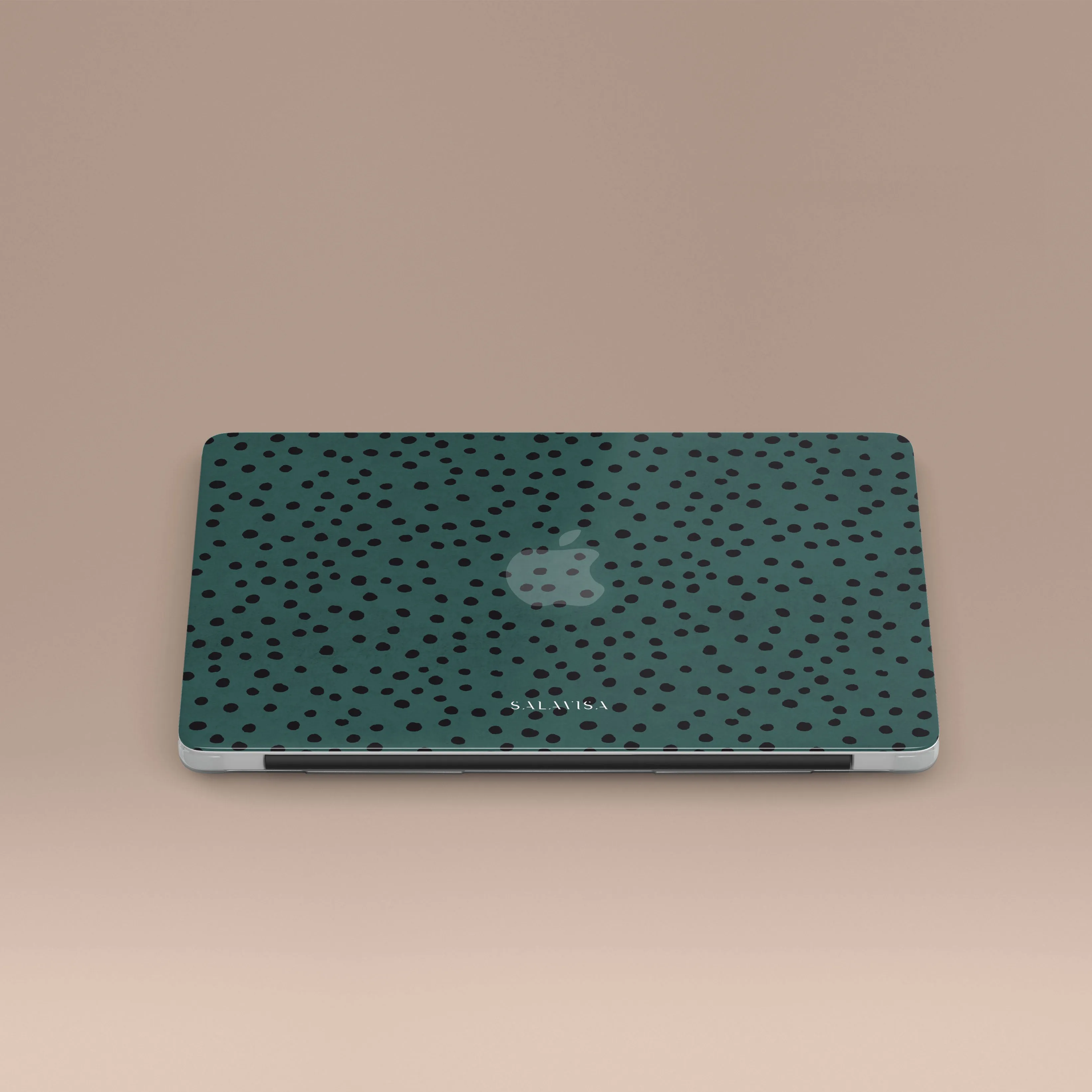 Comfort Texture Green Polka Dots MacBook Case