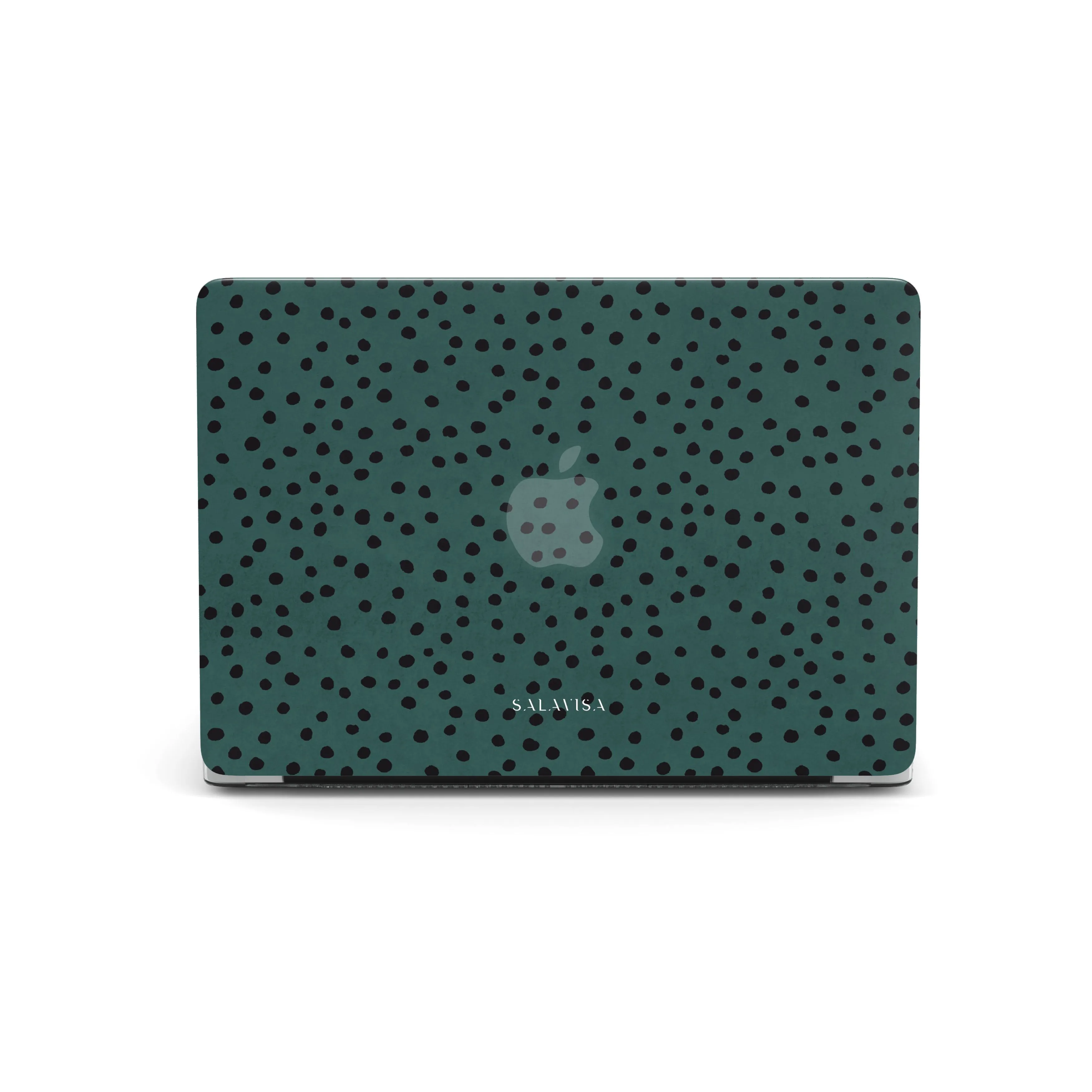 Green Polka Dots MacBook Case Professional Style Strong Outline