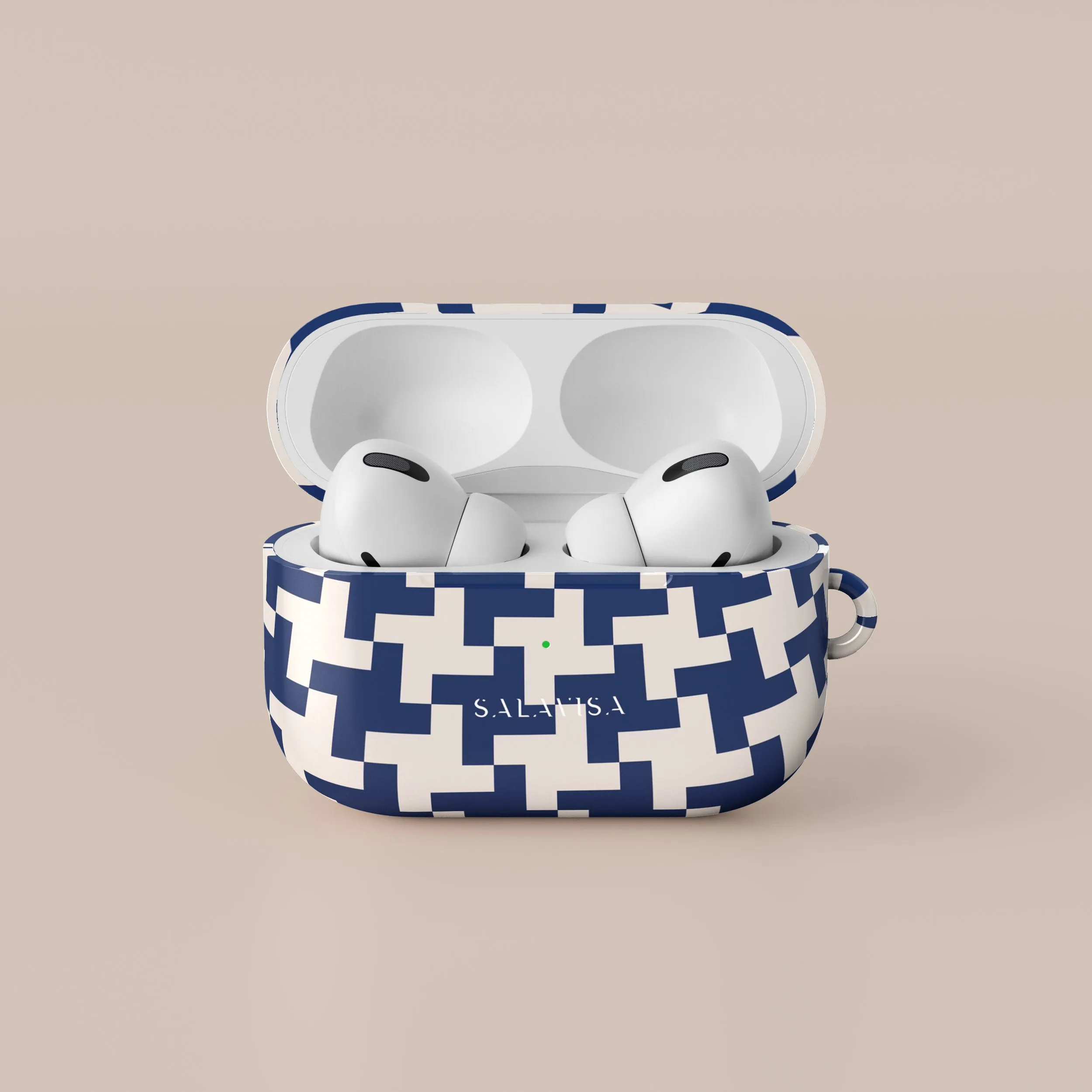 soft touch ergonomic shell Blue Glen Plaid AirPods Case