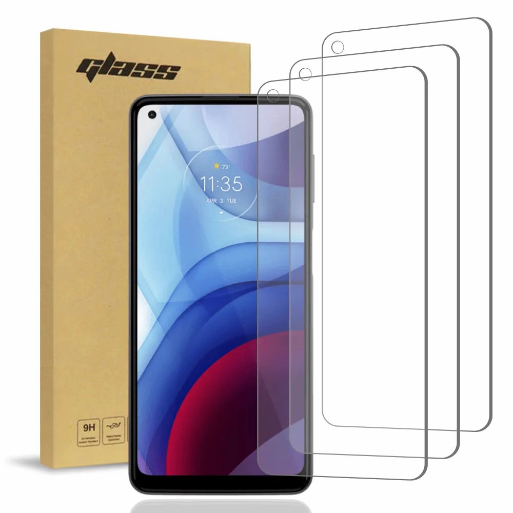 Motorola Moto G Power (2021) (3 Per Pactork) 2.5D Glass Screen Protec Shock Guard