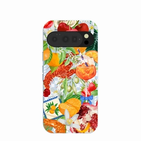 Powder Blue Mediterranean Summers Google Pixel 10/10 Pro Case Luxury Surface