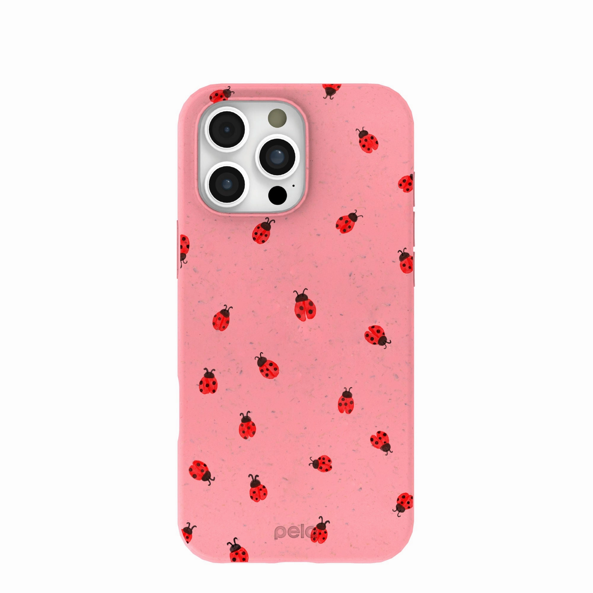 Colorful Design Vivid Pattern Bubblegum Pink Rosy Ladybug iPhone 16 Pro Max Case