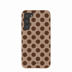 Strong Surface Minimal Feature Chocolate Brown Cocoa Sprinkle Samsung Galaxy S23 (Plus) Case