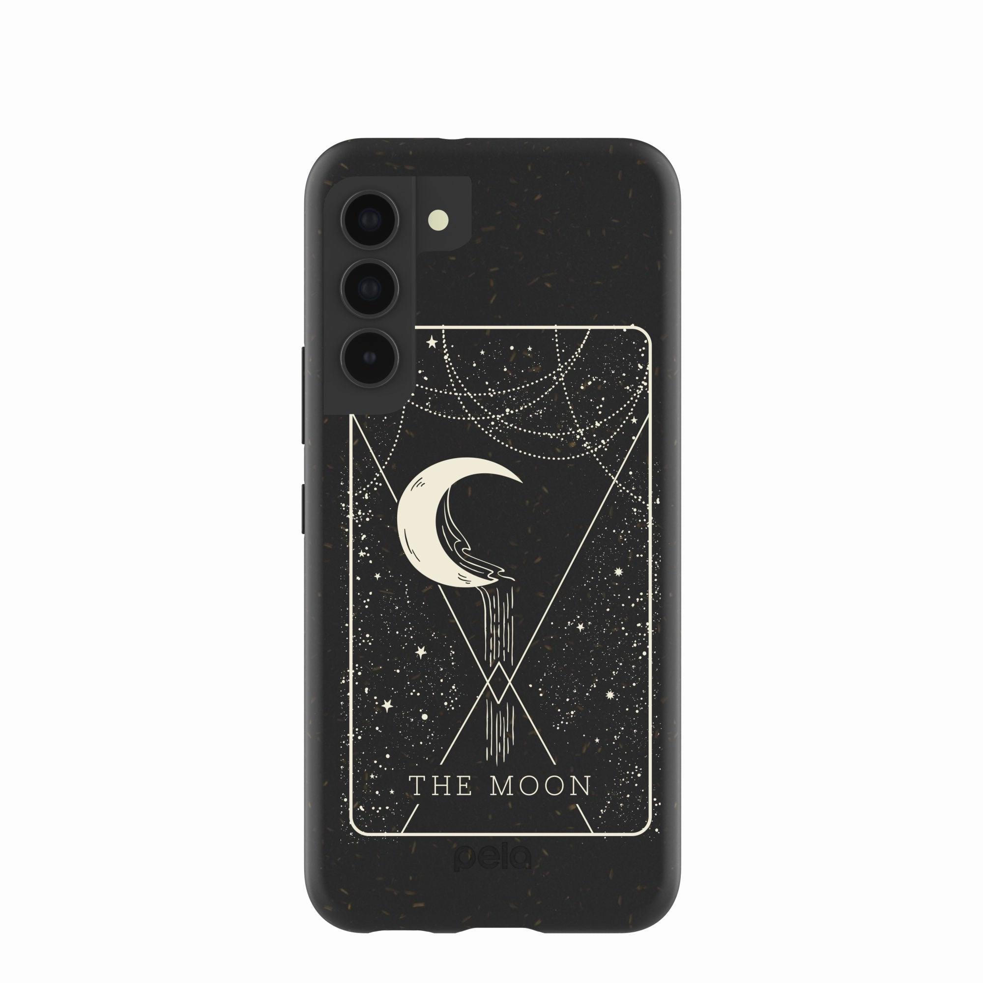 Durable Finish Smooth Detail Black The Moon Samsung Galaxy S22 Case