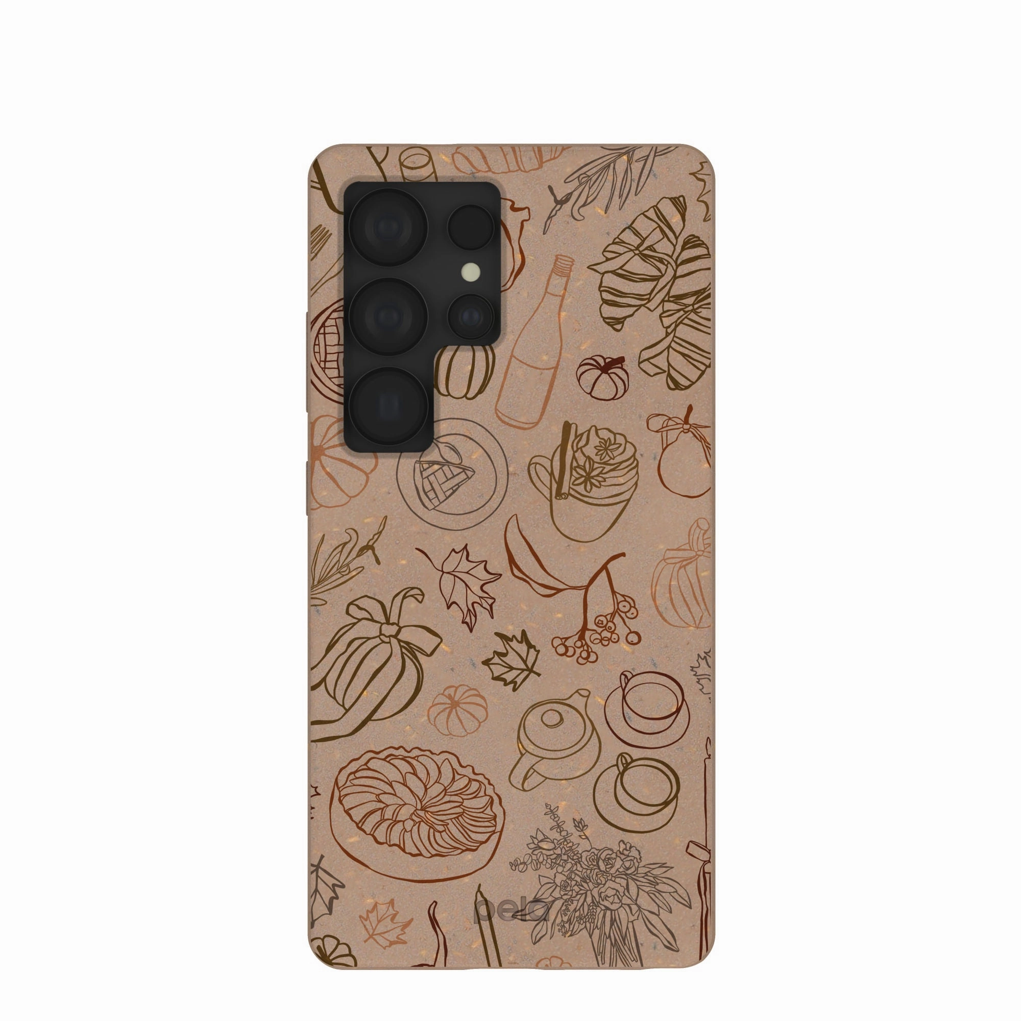 Chocolate Brown Autumn Sweets Samsung Galaxy S25 Ultra Case Matte Look Design dust protection