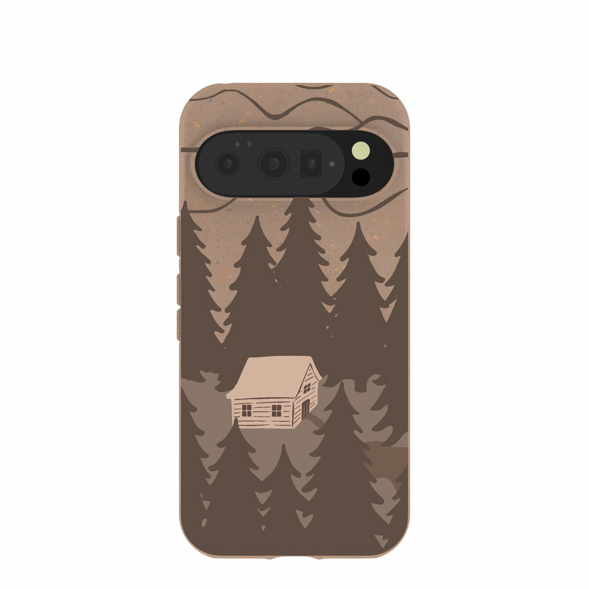 Comfort Texture Finish Chocolate Brown Hidden Cabin Google Pixel 10/10 Pro Case