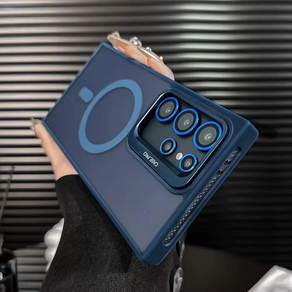 Foldable Camera Kickstand Magsafe Case - Samsung Hybrid Edge Flexible structure