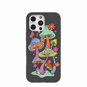 Black Magical Forest iPhone 16 Pro Max Case Stylish Finish Texture