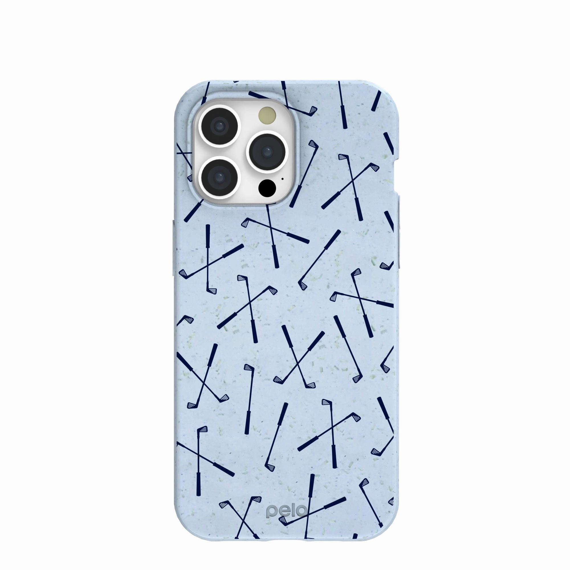 Stylish Edge Water shield Powder Blue Golf Clubs iPhone 15 Pro Max Case