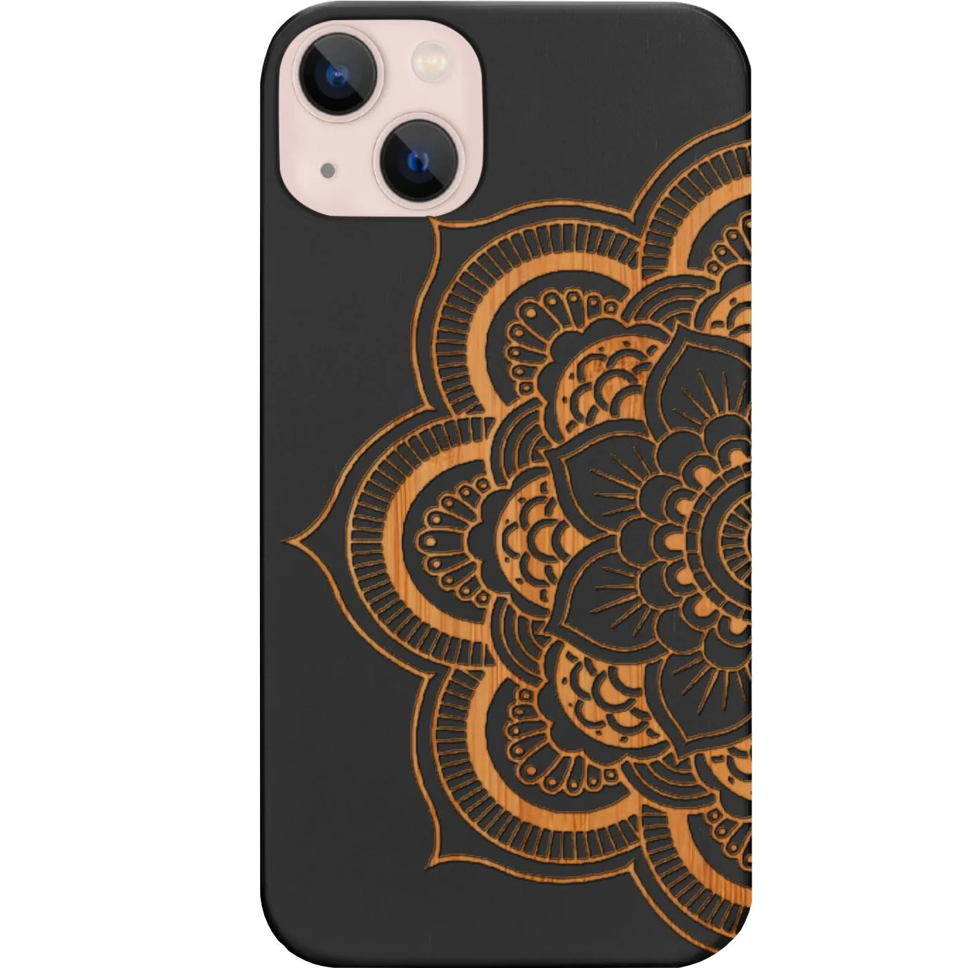 Half Mandala 2 - Engraved Phone Case Fashion Accessory Premium Texture Design