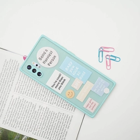 Happy Label Print Matte Finish Case - Samsung Matte Feel Soft Feel