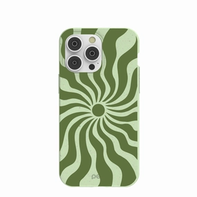 Hand Feel Sage Green Watermelon Time Warp iPhone 14 Pro Max Case