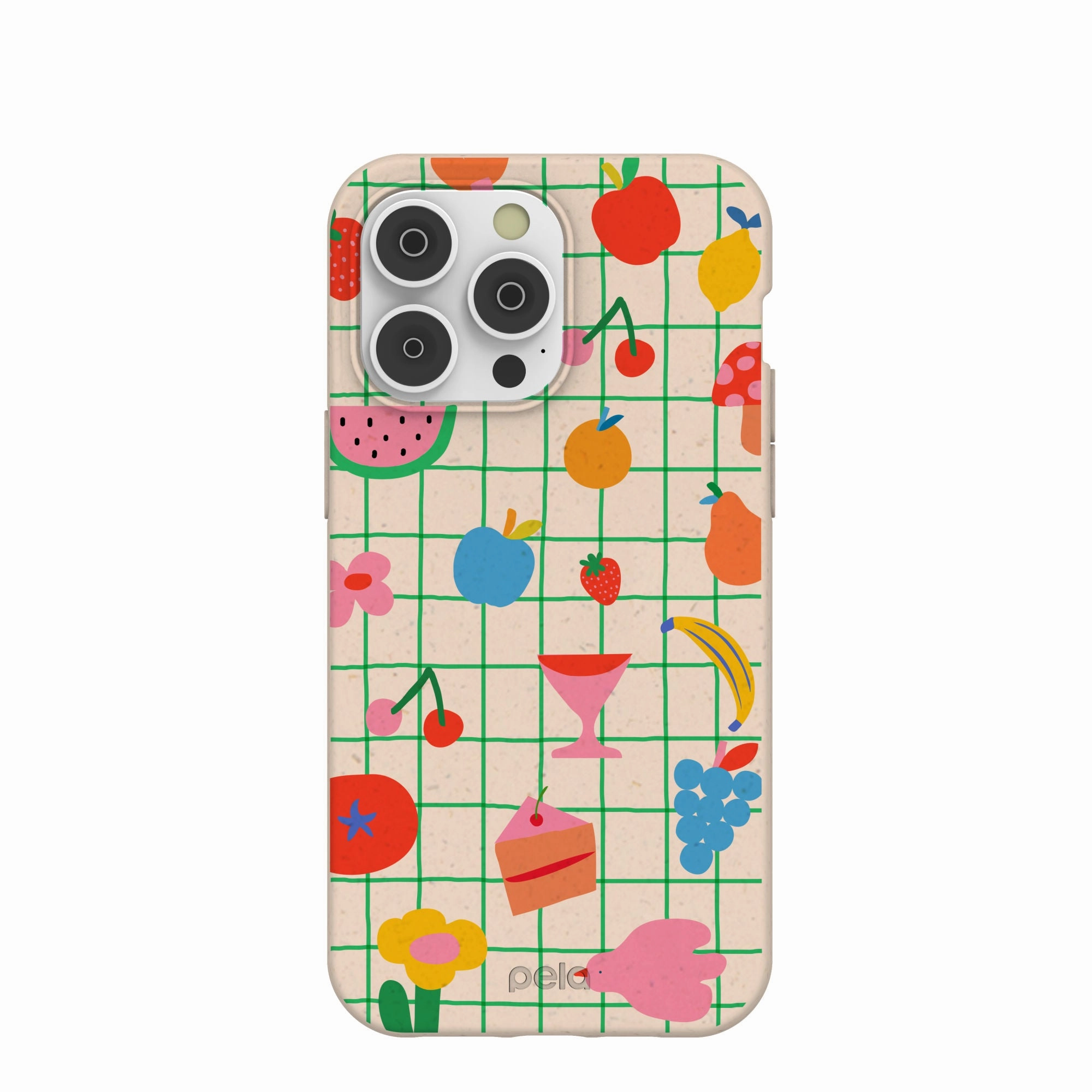 Seashell Picnic Day iPhone 14 Pro Max Case Shock Resistant Build Vivid Detail Texture