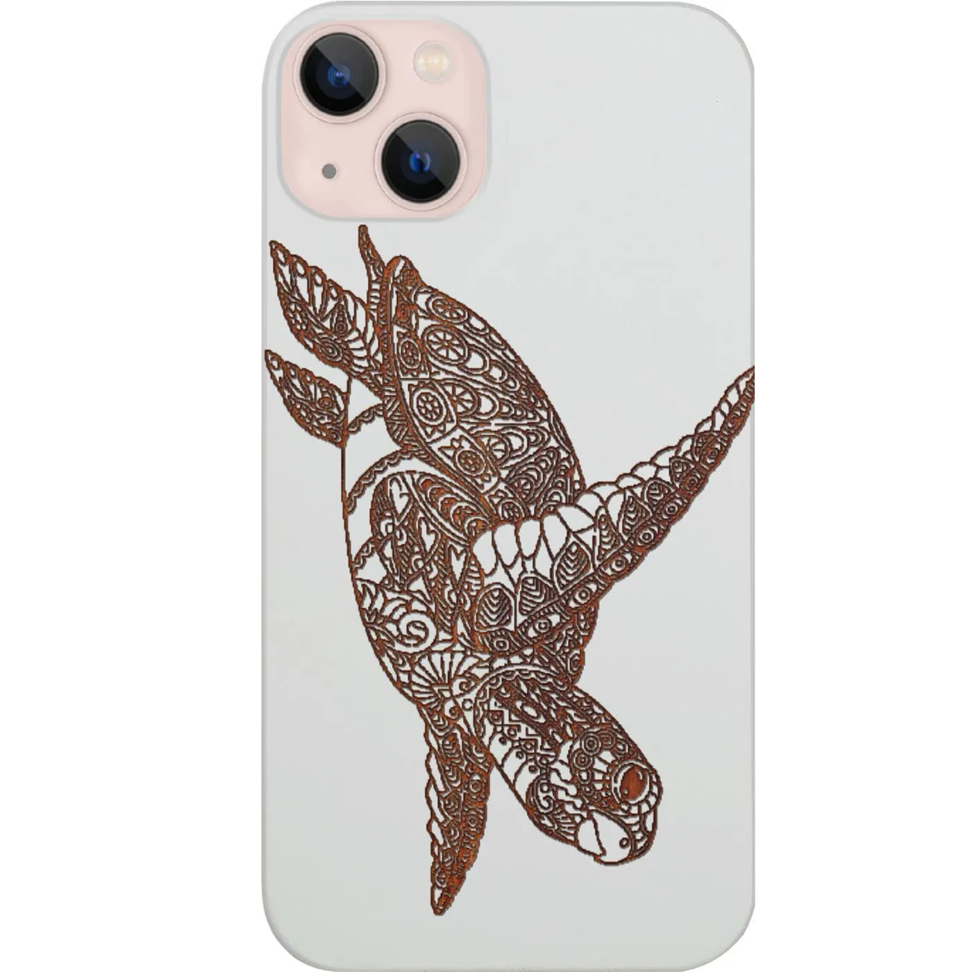 Subtle Touch Hawaiian Turtle 2 - Engraved Phone Case