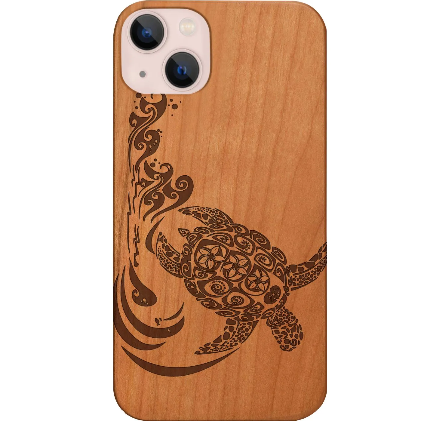 High protection Hawaiian Turtle 3 - Engraved Phone Case