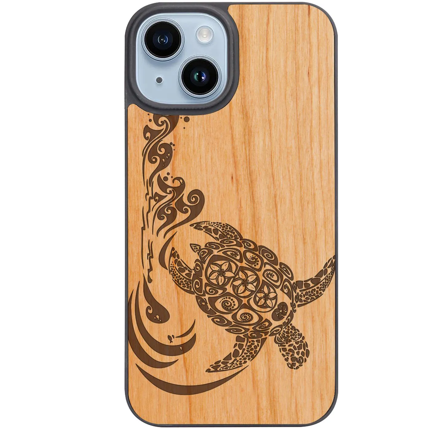 High Durability Hawaiian Turtle 3 - Engraved Phone Case