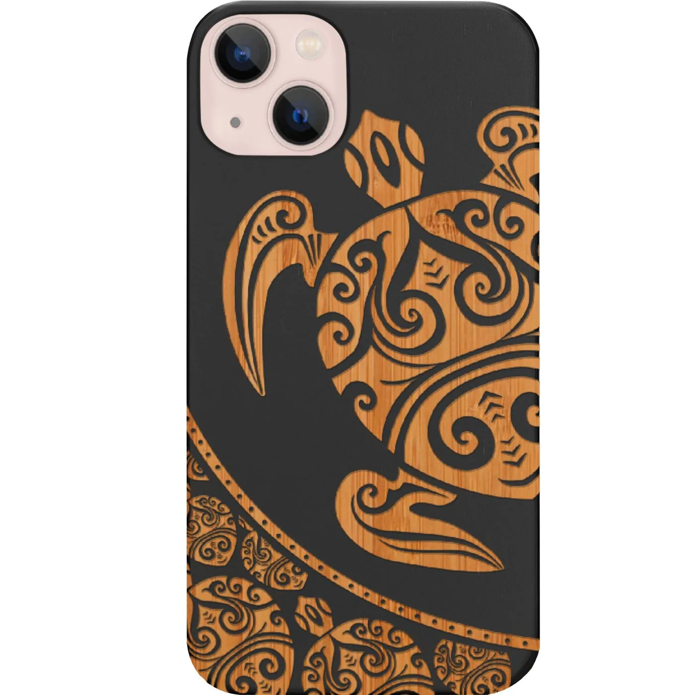 Hybrid Grip Hawaiian Turtle 4 - Engraved Phone Case