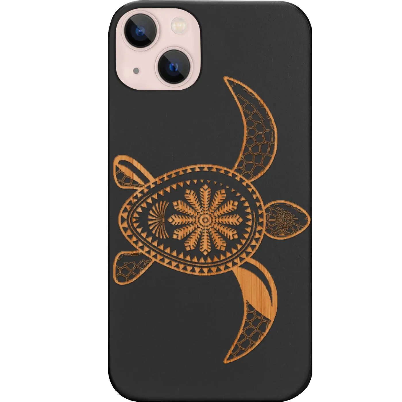 Hawaiian Turtle  - Engraved Phone Case Stylish Color Protective Edge Layer