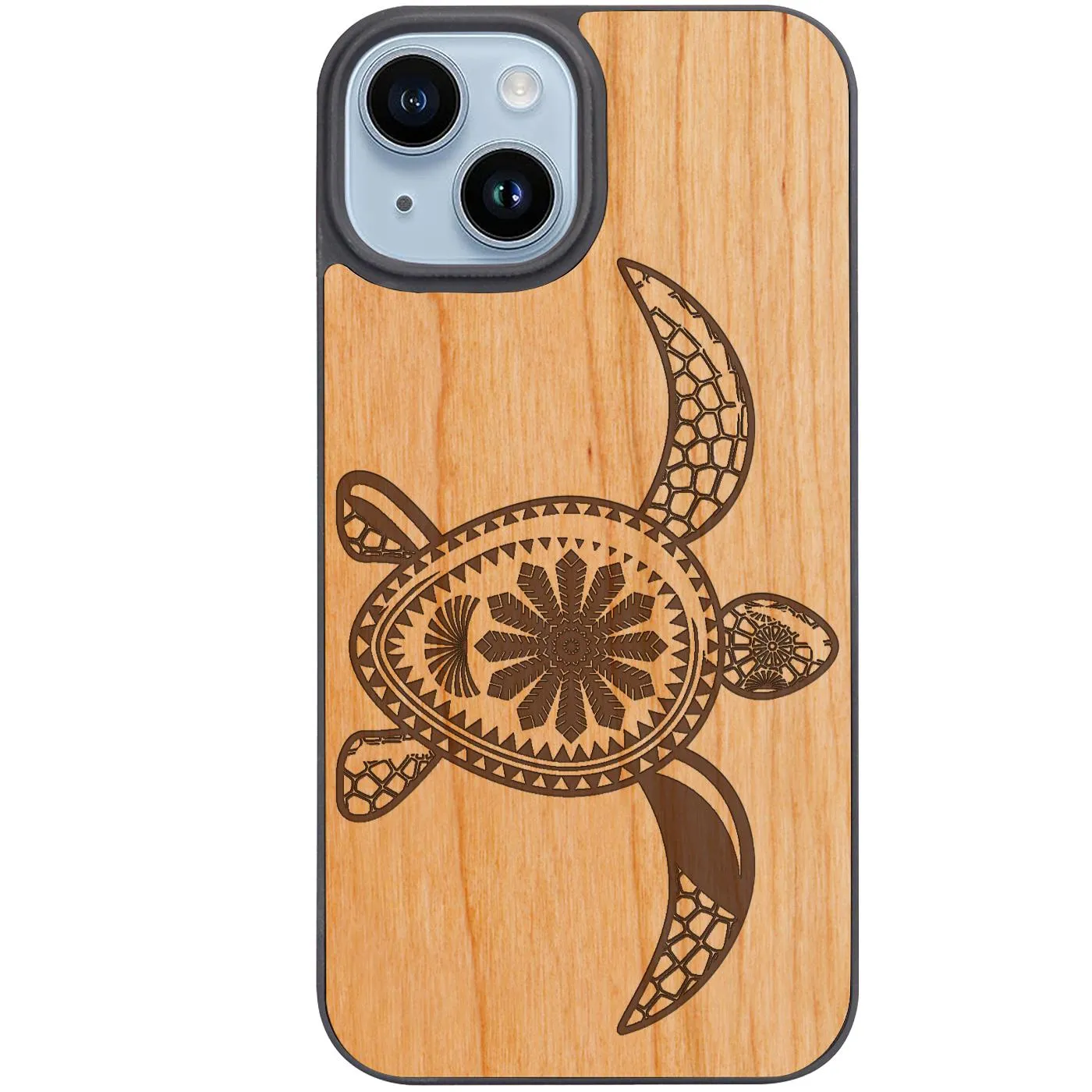 Shock absorption Hawaiian Turtle  - Engraved Phone Case