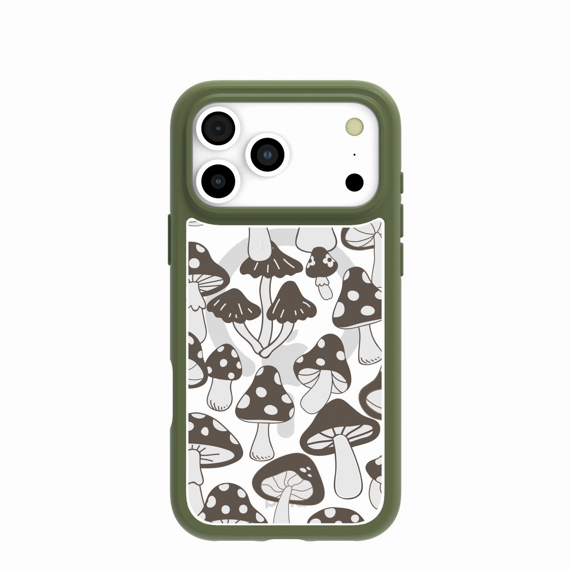 Hand Feel Clear Fungi Fuel iPhone 17 Pro Max Case With Forest Floor Ridge (MagSafe included)