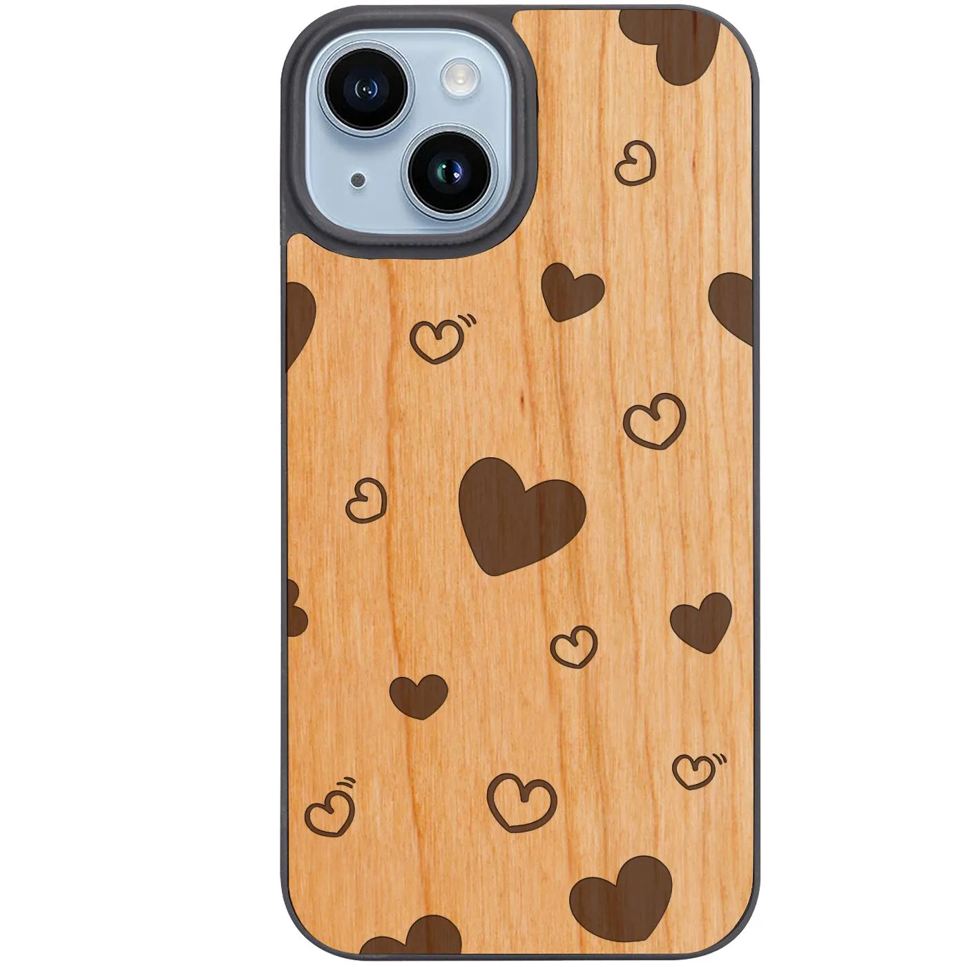 Urban Minimalism Heart Pattern 2 - Engraved Phone Case