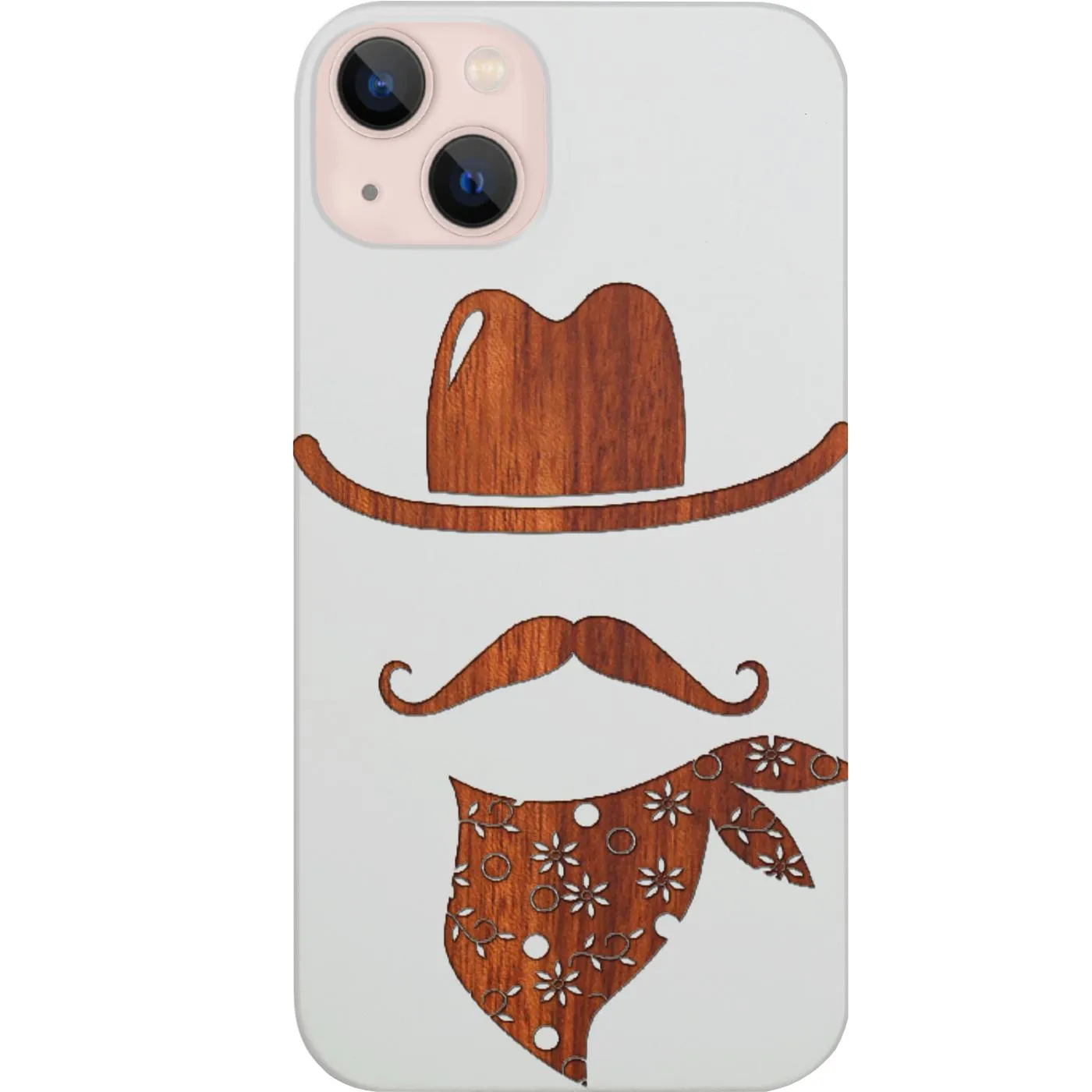 Cowboy Icon - Engraved Phone Case Printed Artwork