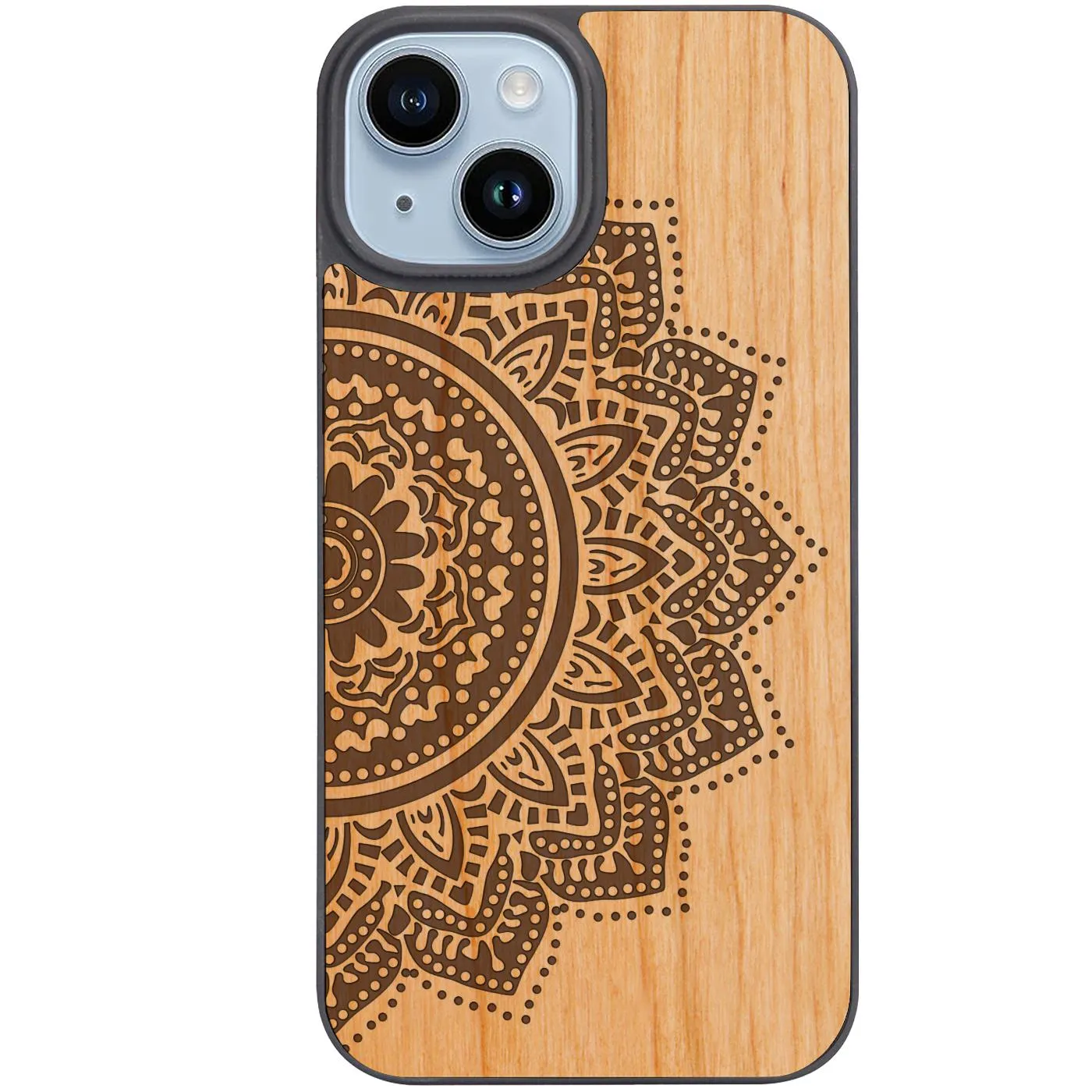 Elegant Comfort Half Mandala 1 - Engraved Phone Case