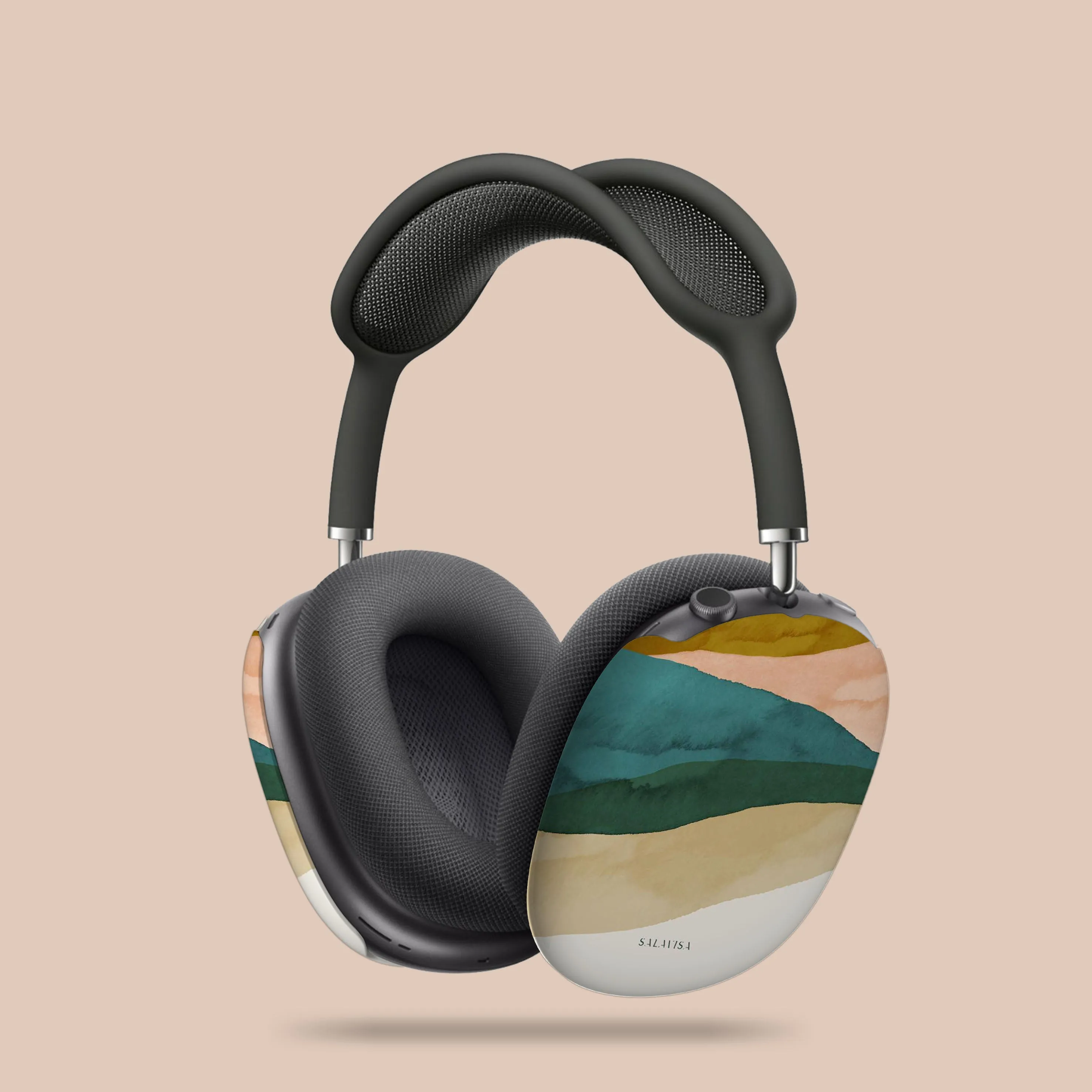 Green Zen AirPods Max Case Modern Travel Bag sleek ergonomic pocket airpods case