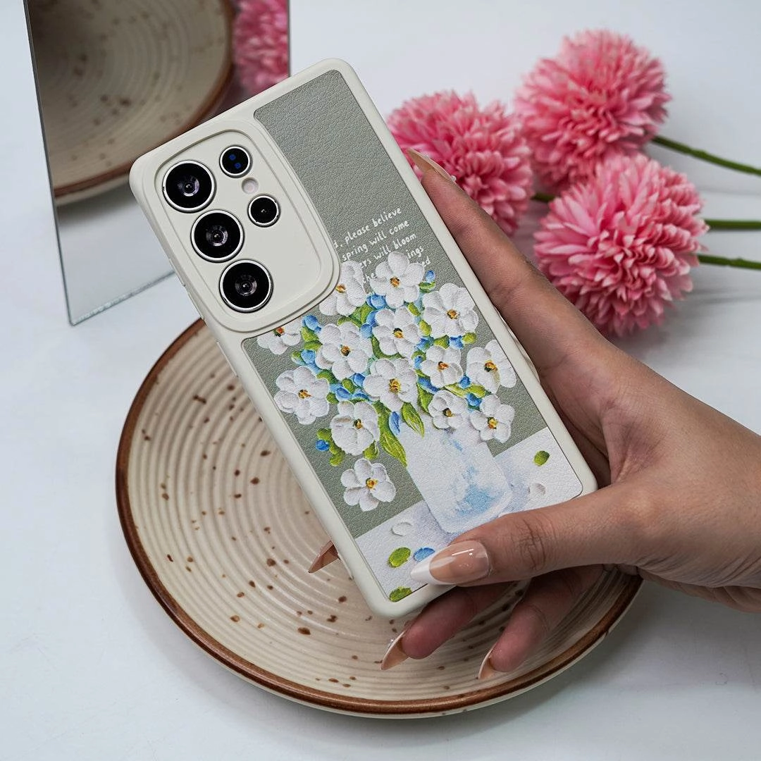Flower Painting Phone Case - Samsung Durable Build Quality