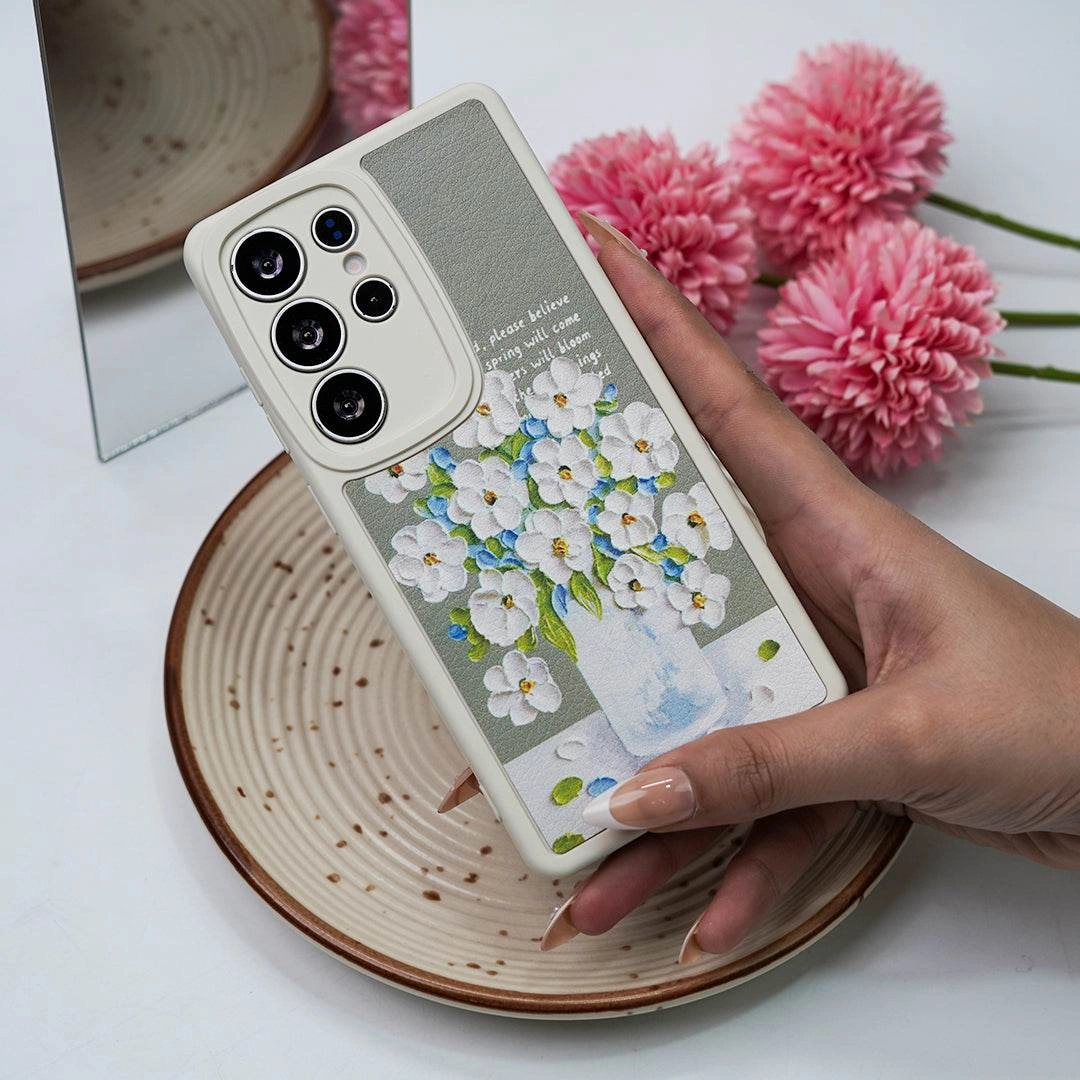 Flower Painting Phone Case - Samsung Tactile Buttons