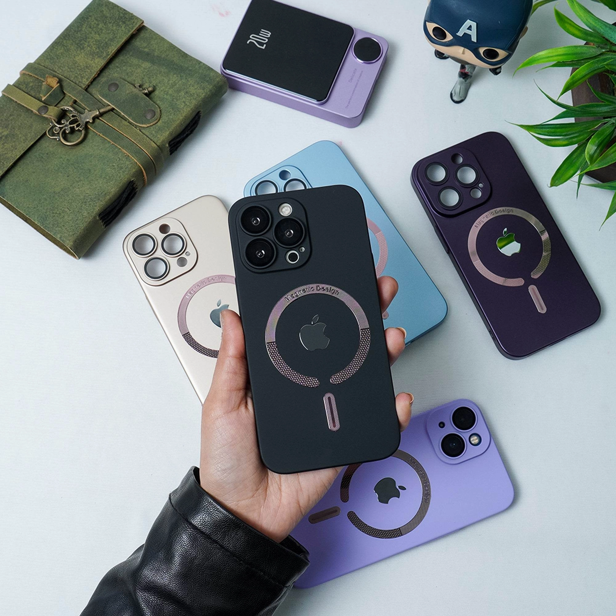 Magsafe Edition Matte Finish Camera Protective Case- iPhone Edge Shield Stylish Finish