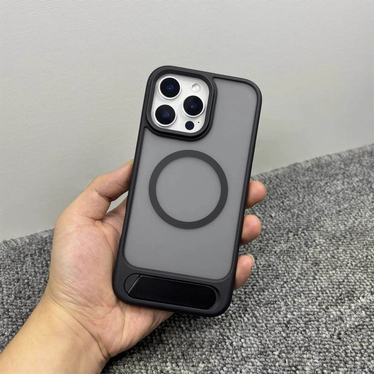 RAIGOR ELVIS Dynamic Weave Invisible Stand Case - iPhone Minimal Aesthetic Color Pattern