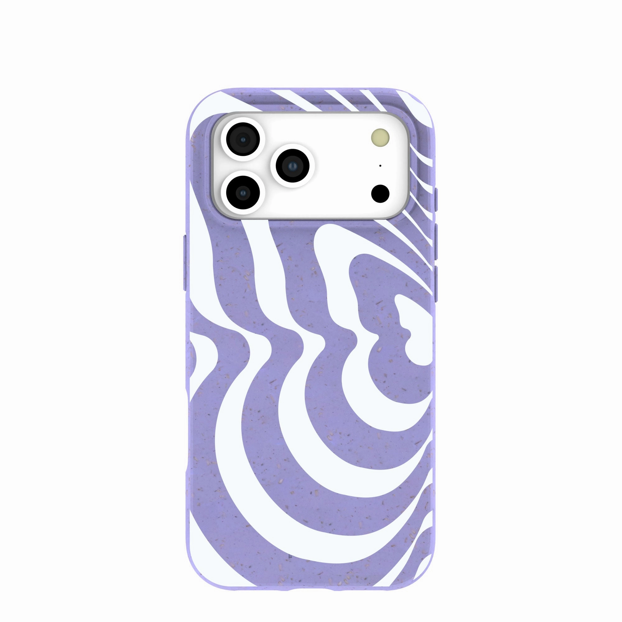 Clear Frame Lavender Flutter Left iPhone 17 Pro Max Case