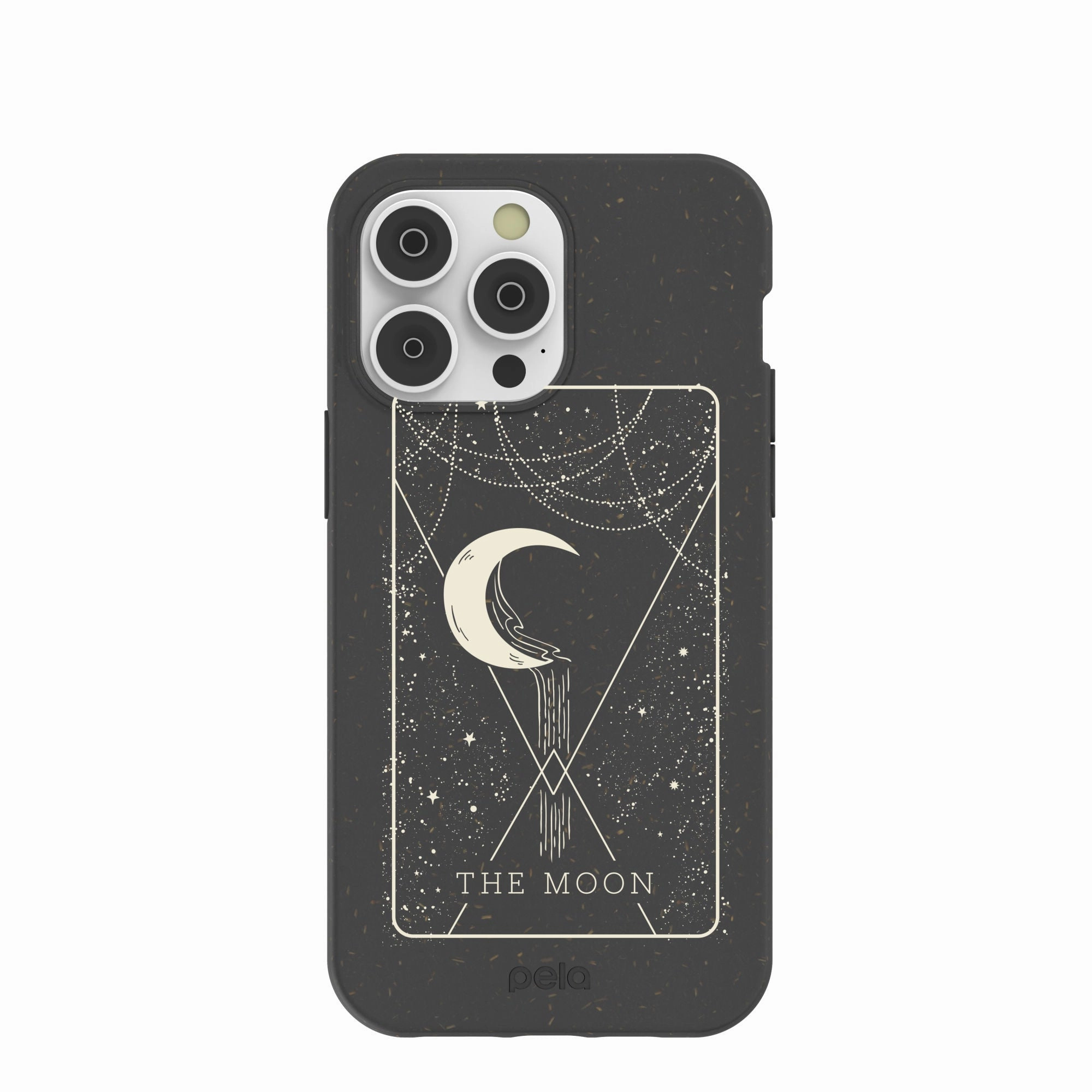 Black The Moon iPhone 14 Pro Max Case Versatile Design Impact shield