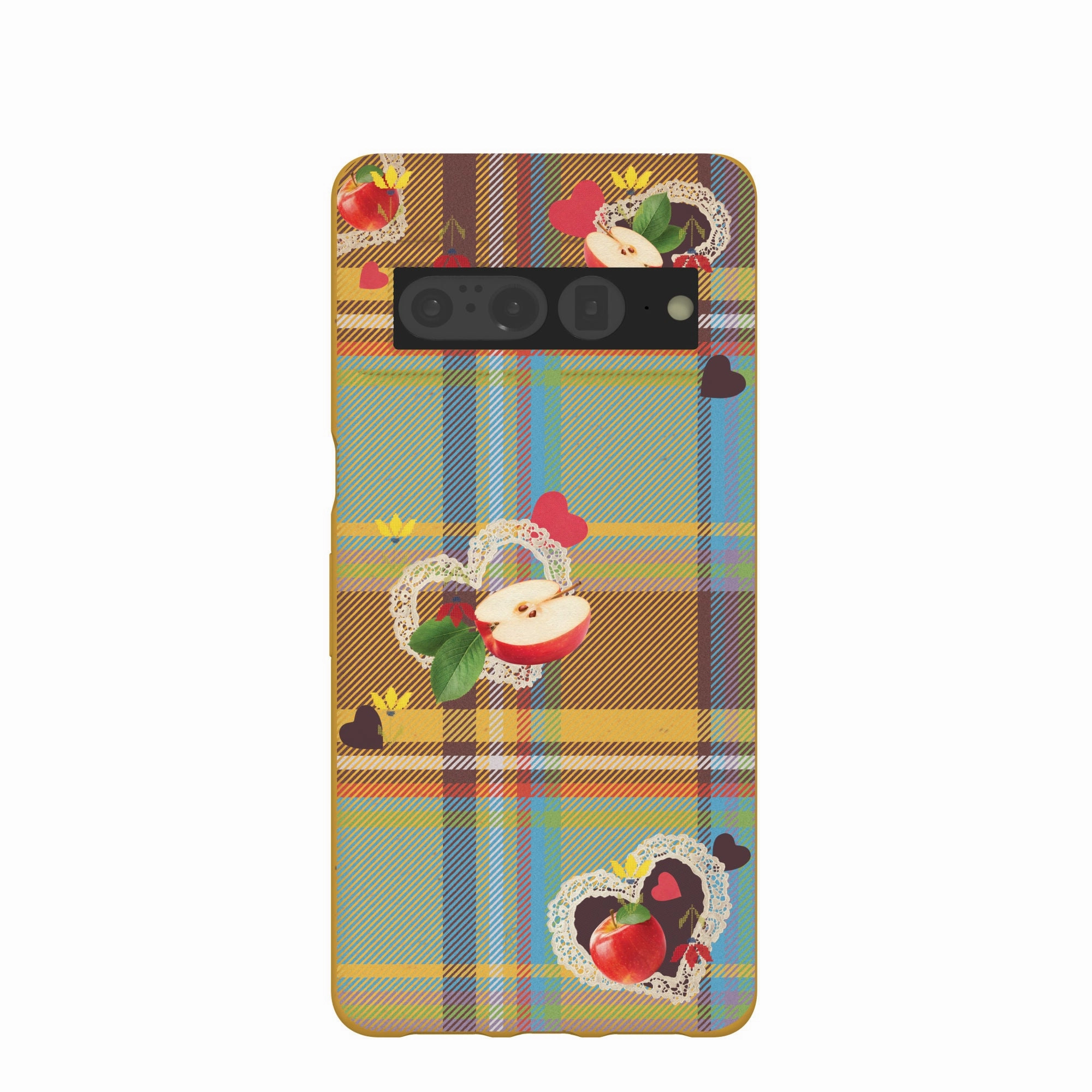 Honey Apple Plaid Google Pixel 7 Pro Case Compact Frame