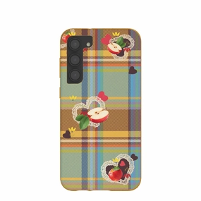 Honey Apple Plaid Samsung Galaxy S23 (Plus) Case Artistic Print Elegant Finish Design