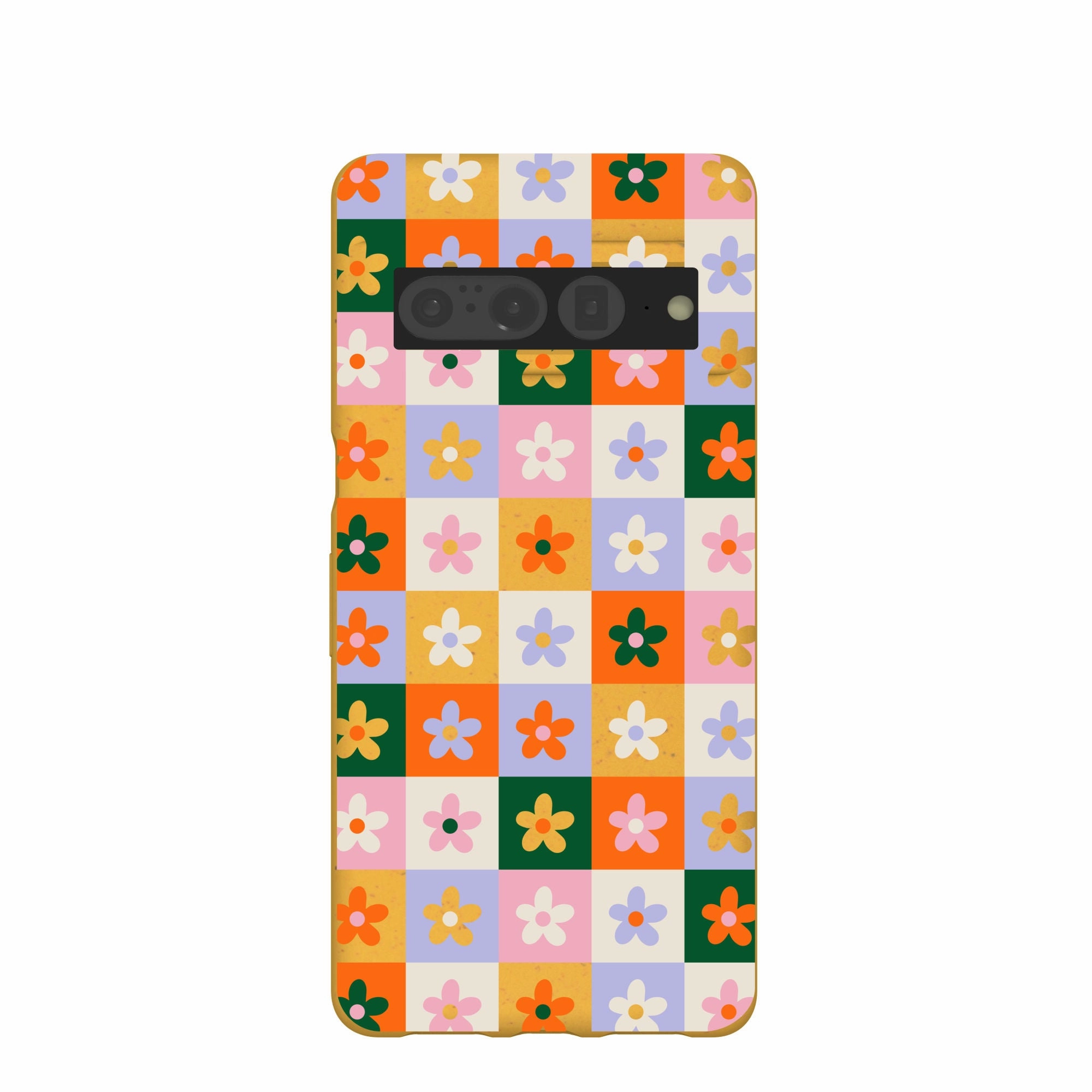 Luxury Shine Matte Texture Layer Honey Flower Tiles Google Pixel 7 Pro Case