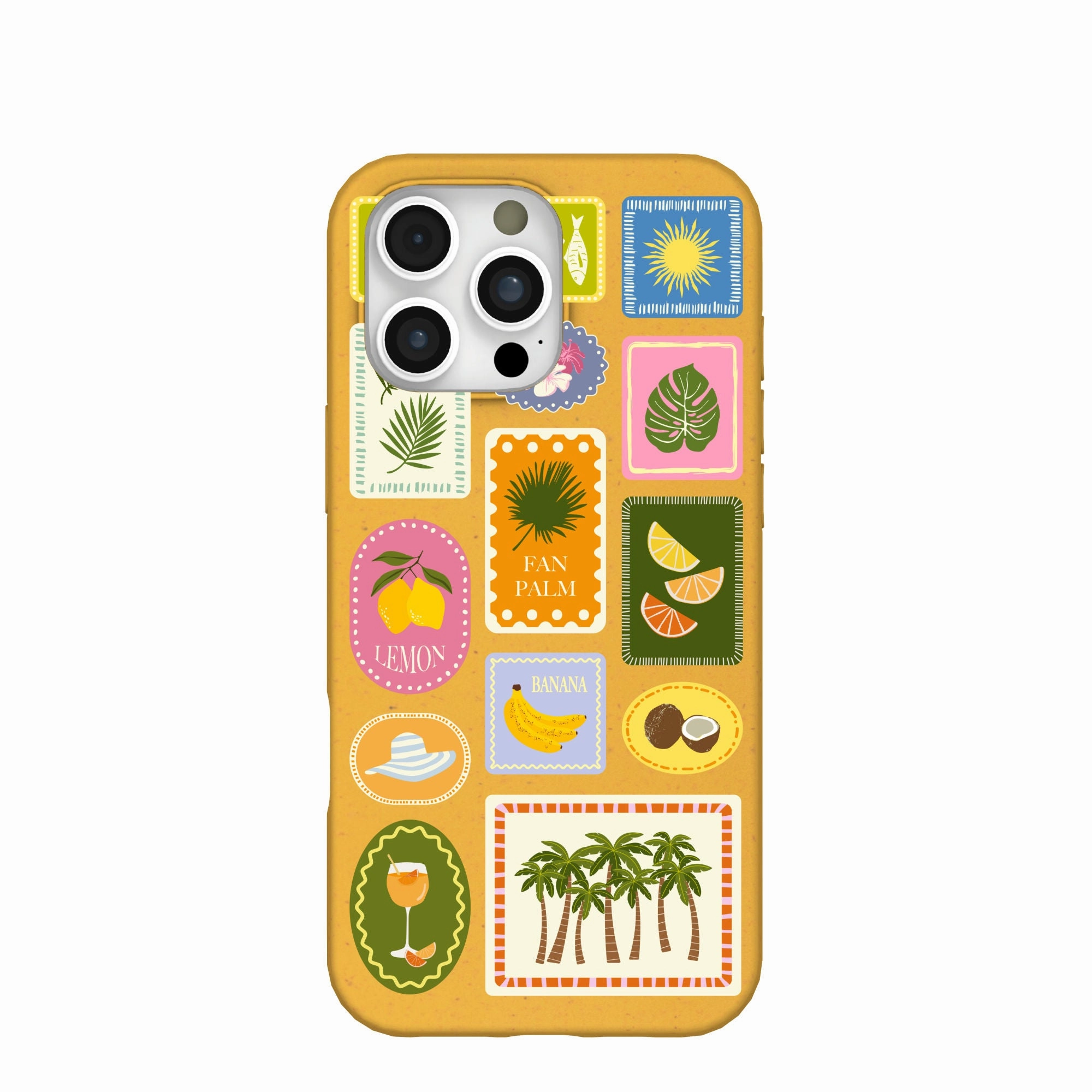 Honey Summer Paradise iPhone 16 Pro Max Case Durable Look Matte Edge