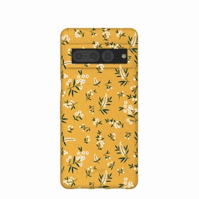 Honey White Posies Google Pixel 7 Pro Case Polished Look Professional Style