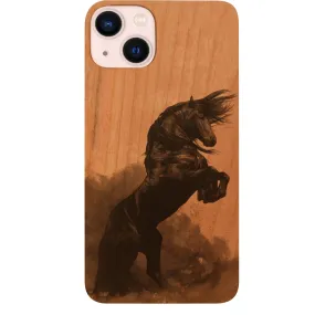Horse Black - UV Color Printed Phone Case Transparent Look