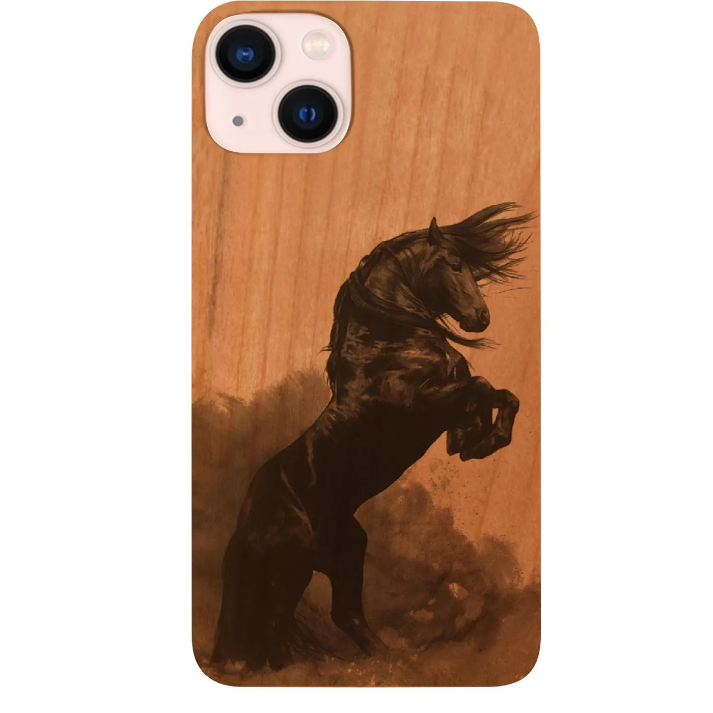 Horse Black - UV Color Printed Phone Case Transparent Look