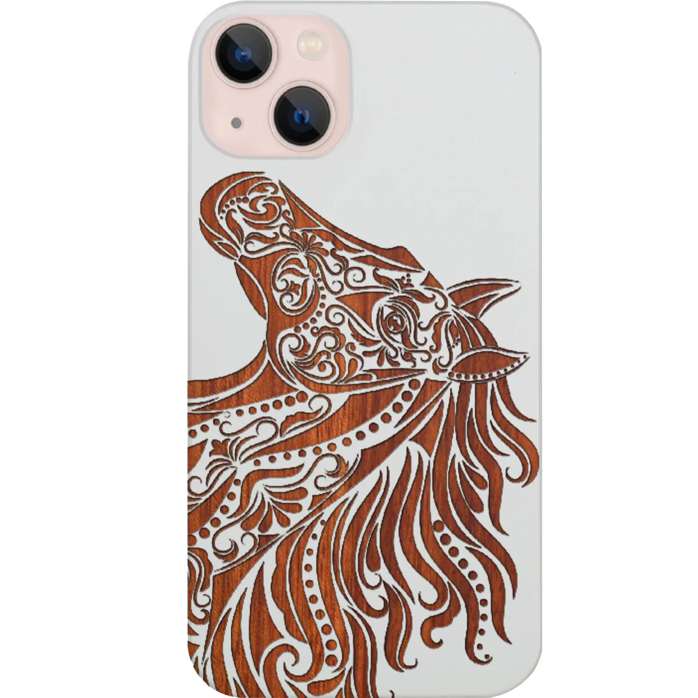 Horse Head - Engraved Phone Case Elegant Texture Layer Minimalist Aesthetic