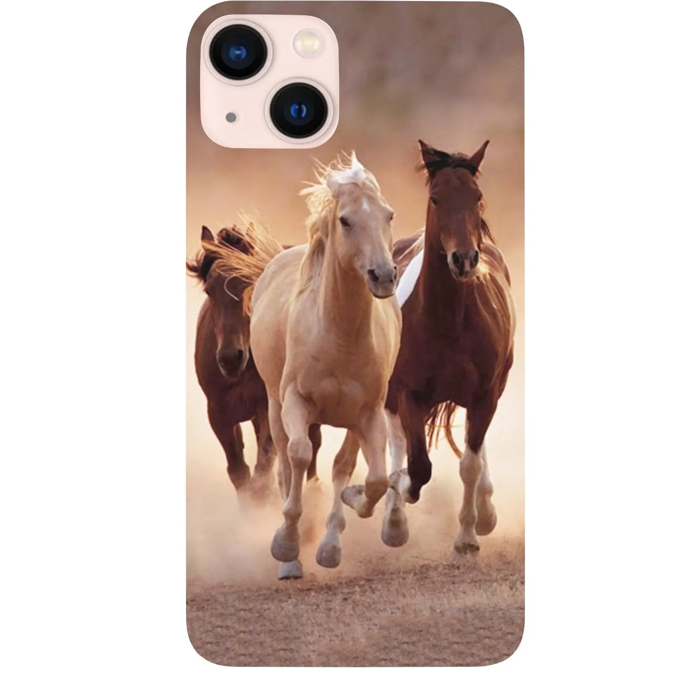 Horses - UV Color Printed Phone Case Tactile Buttons Flexible frame