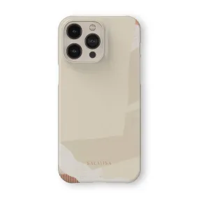 Cream Organic Phone Case Elegant Surface